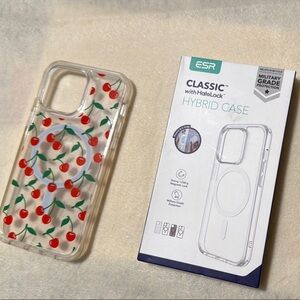 White and Red Fruit Pattern Phone Case